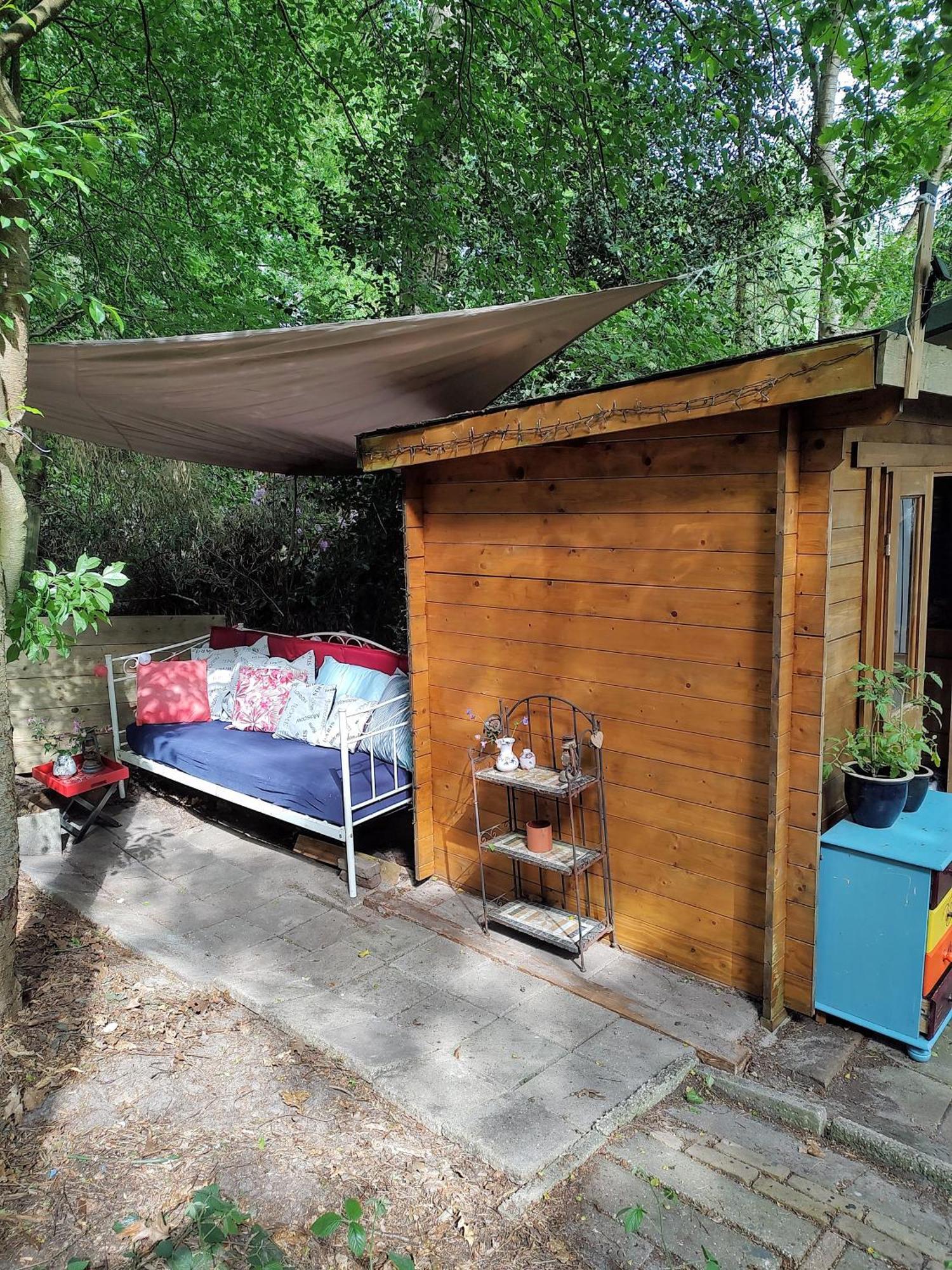Chalet Met Veranda Aan Bosrand Vledder 外观 照片